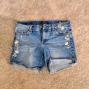 Lucky Brand Embroided Roll Up Shorts